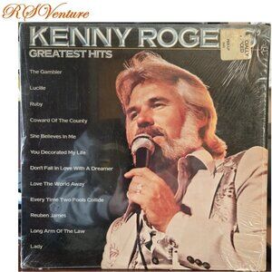 Vintage 1980 Kenny Rogers' "GREATEST HITS" LP Album